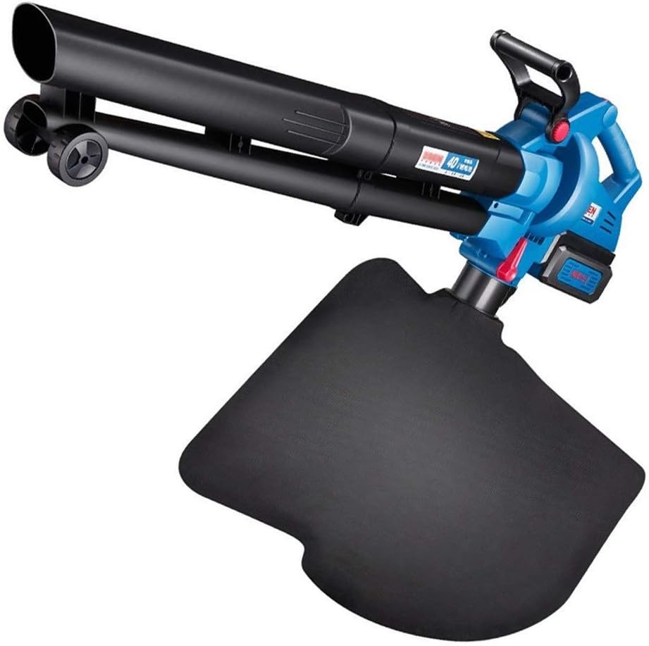 Convenient 3-in-1 Garden Blower, 5-Speed Change Electric Leaf Blower and Vacuum & Shredder Lightweight Wiht 45L Dust Collection Bag (Color : 4.0Ah Lithium Battery) (4.0ah Blower)