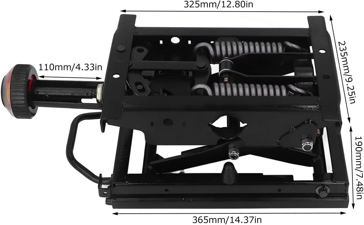 Keenso 1Pcs Sturdy and Universal Seat Damping Base Mechanical Suspension Base with Front Handle for RV Truck Boat Other Auto & Motorcycle Parts and Accessories