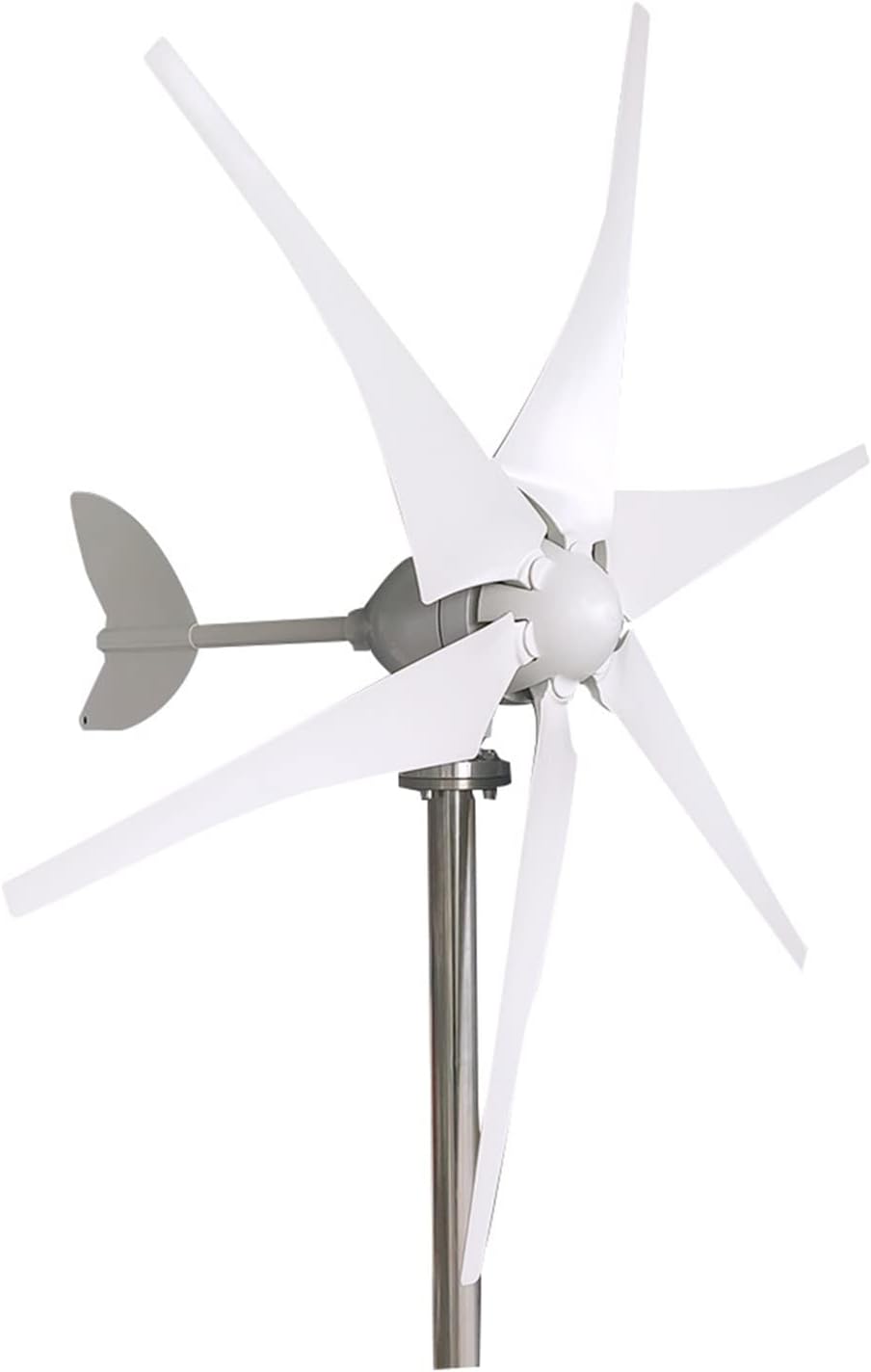 Wind Generator, Wind Turbine Generator 600w 800w 1000w Horizonta Wind Turbine Generator 12v 24v 48v Windmill Low Noise Small WindMill MPPT Controller ,for Home, Farm, RVs, Boats(6,1_48V_MPPT CONTROLLE