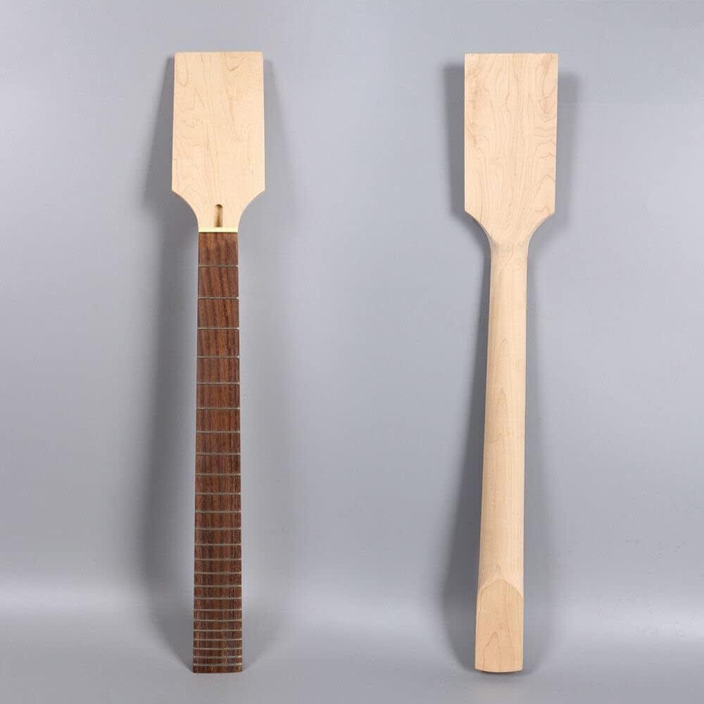 24fret Bass Guitar Neck 30inch Scale Maple Rosewood Fretboard Paddle head