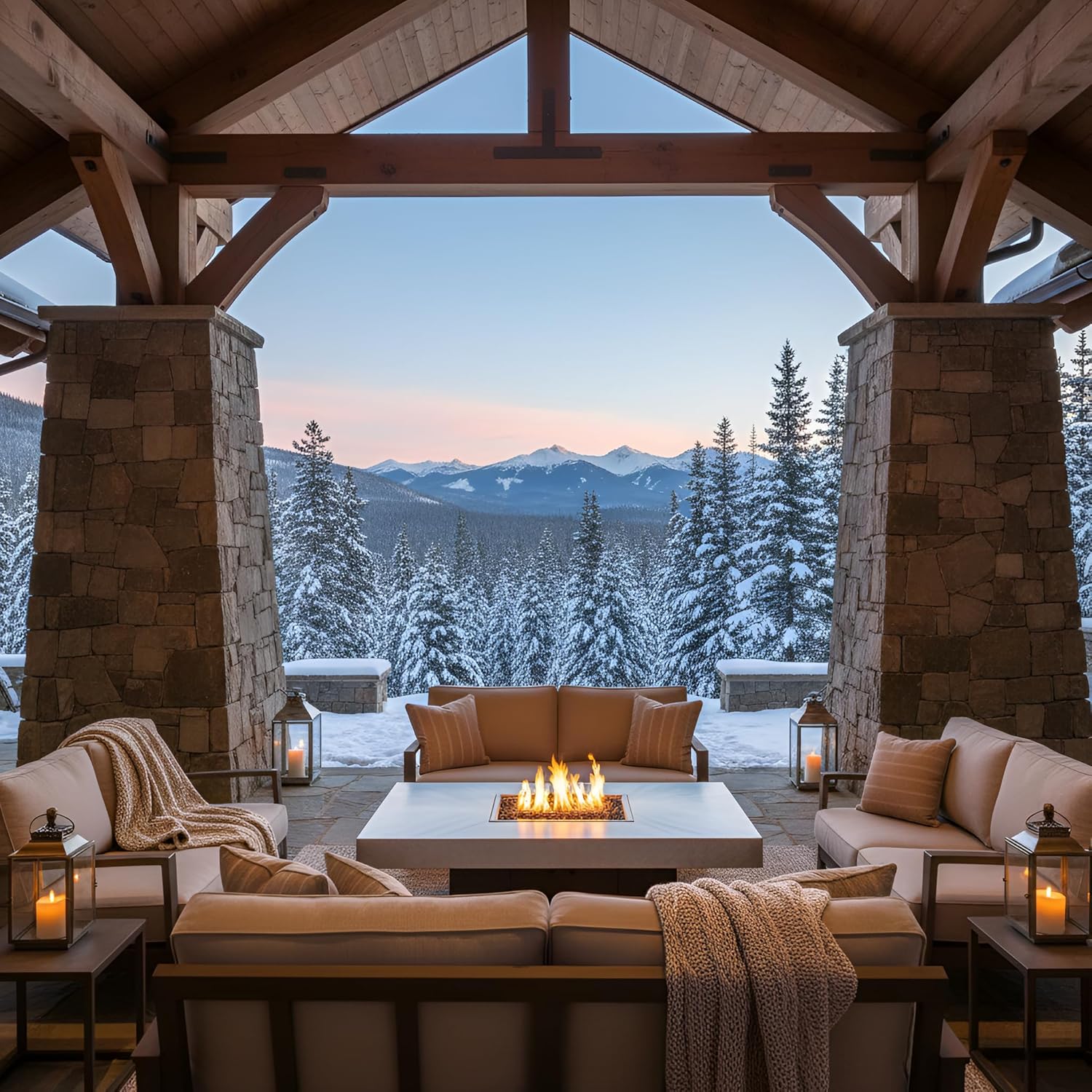 COOKE Santa Barbara Rectangular Fire Pit Table - 40 x 30 - Natural Gas - Brushed Aluminum Top - Dark Cherry Powdercoat Base