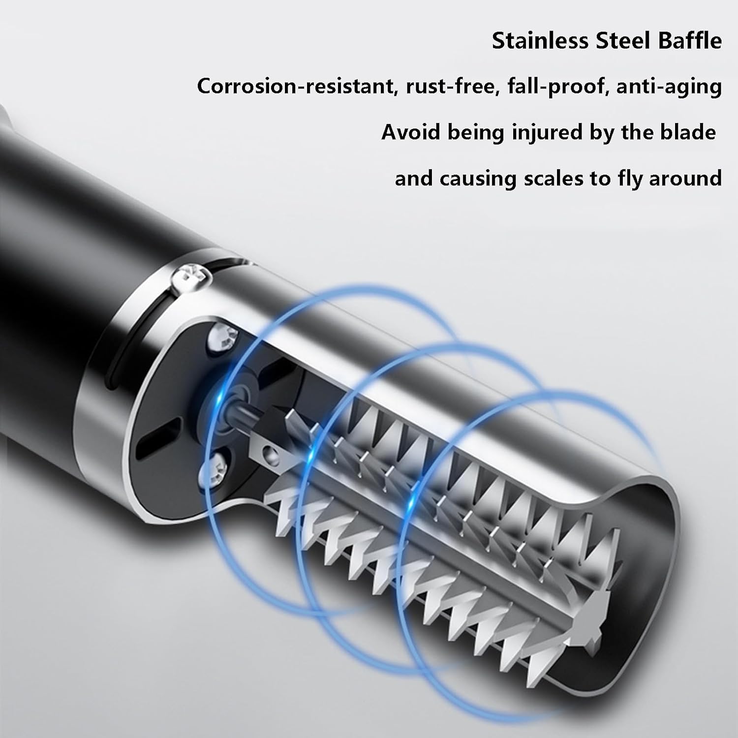 Electric Fish Scaler Remover Tumble Drum Fish Scaler Machine without Fuss Or Mess Portable Fish Scale Cleaner Remover Skinner Kit Automatic Waterproof Fish Cleaner