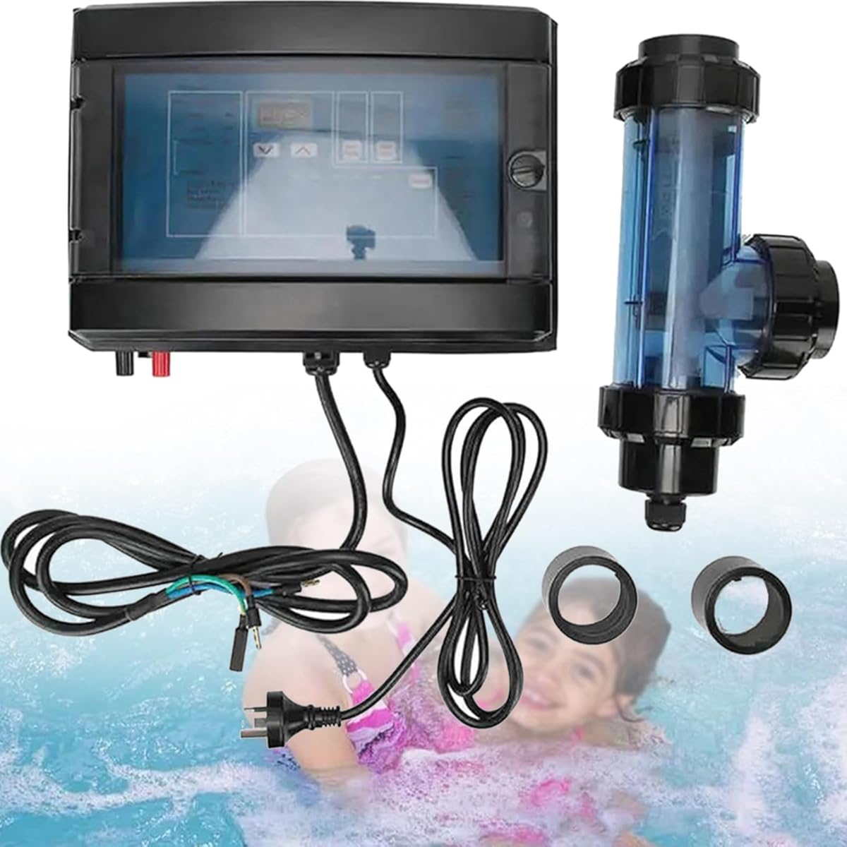 Electrolytic Salt Chlorine Machine Chlorine Generator Swimming Pool Salt Chlorinator Swimming Pool Accessory (50g/h)