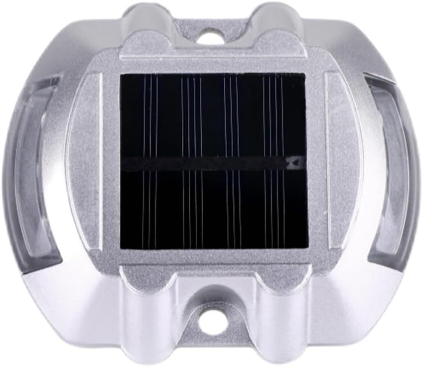 Solar Driveway Marker Lights, Solar Powered Dock Lights Outdoor Waterproof LED Deck Lighting Warning Road Studs for Boat Dock Pathway Runway (White, 20)