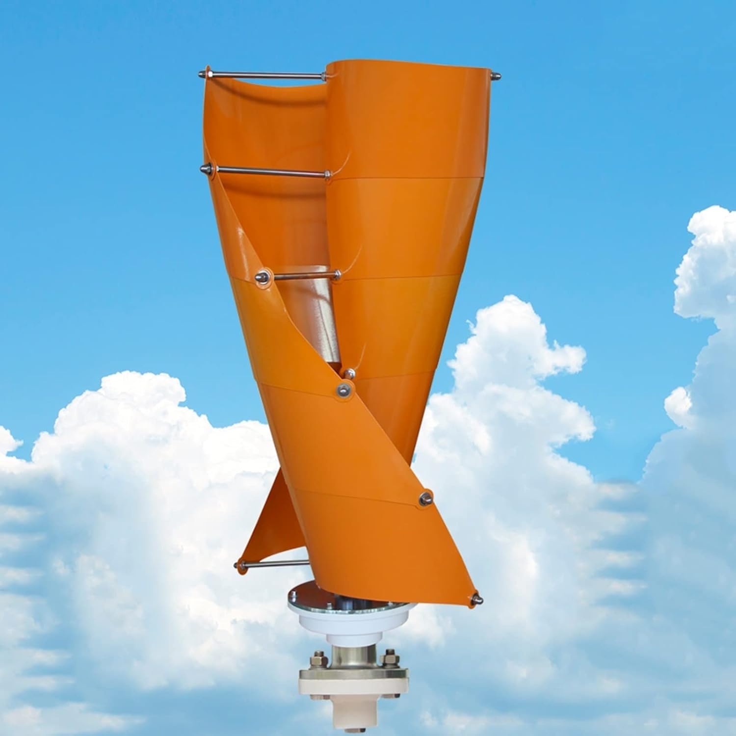 3kw Vertical Wind Turbine Generator Kit 12v 24v 48V Wind Turbine Windmill with Controller Portable Vertical Wind Turbine Generator for Boat RV Home (Color : B, Size : 48V)