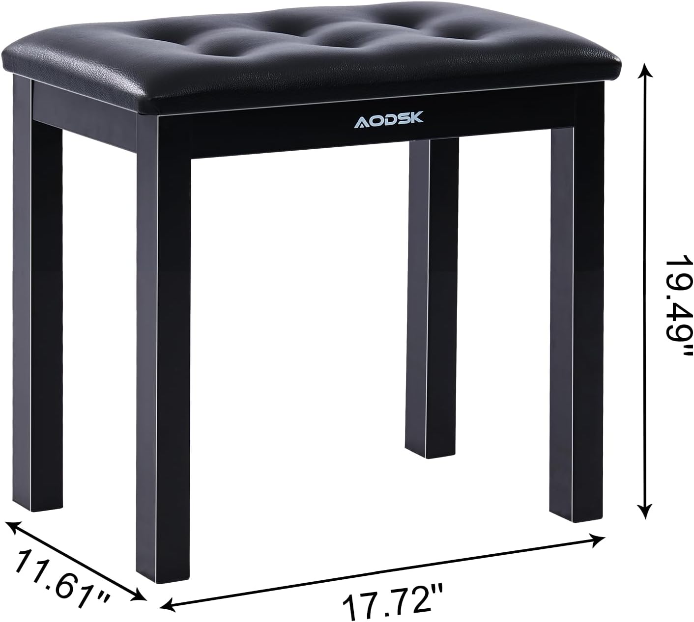 AODSK AD-X1 Beginner Digital Piano 88 Key Keyboard+AODSK Iron Piano Bench UAP-10