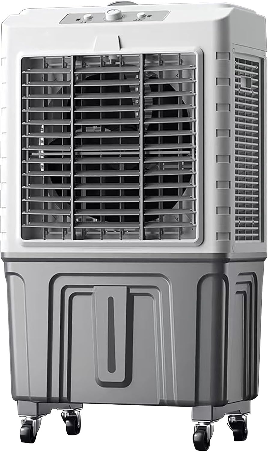 Portable Air Conditioner for Efficient Cooling, 3 Wind Speed Swamp Cooler, Evaporative Air Cooler with Knob Control & Water Tank, for Home Factory Supermarket(115cm/45.2in)