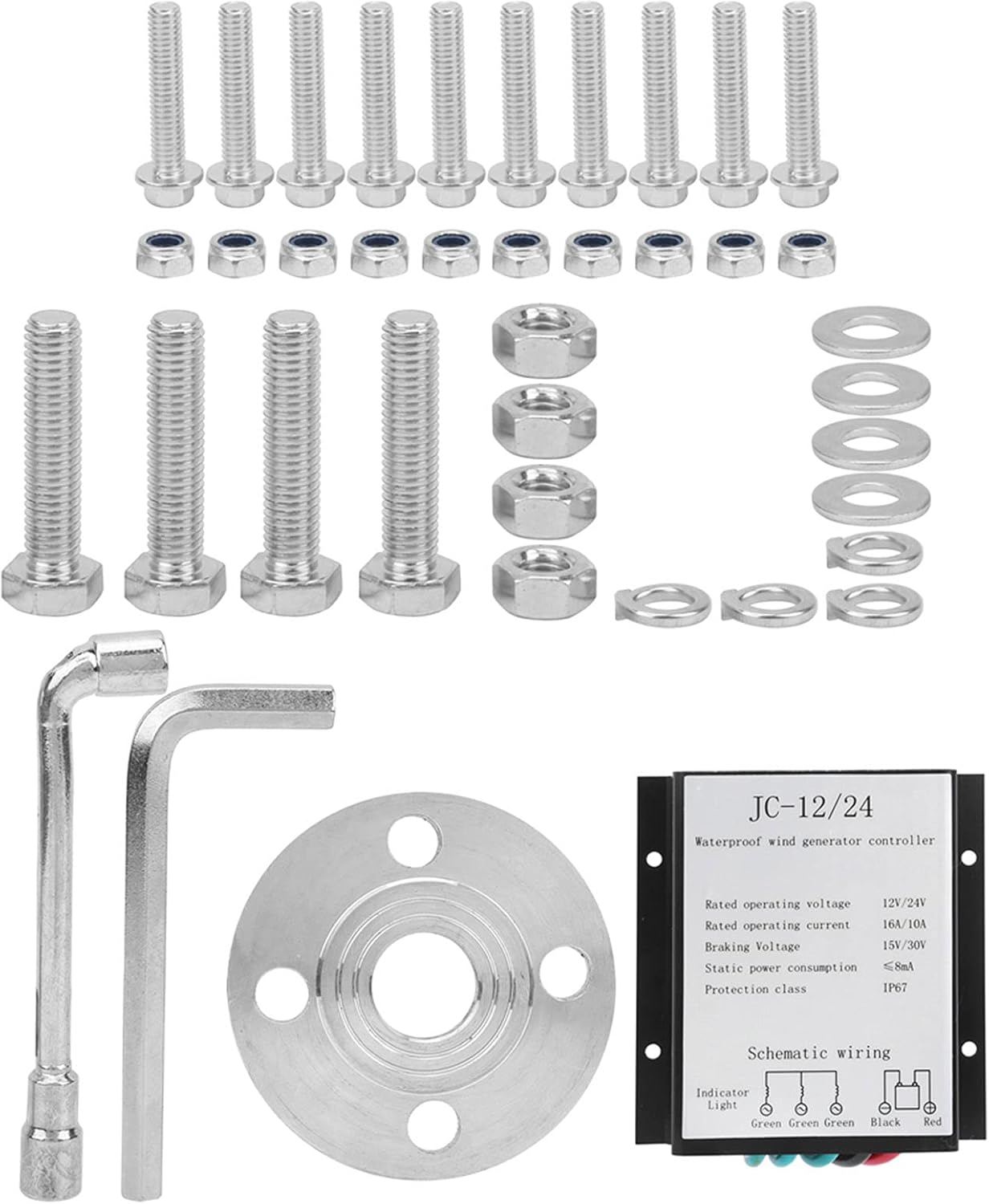 5 Blades Wind Generator, Professional Wind Turbines Kit, 800W 5 Blade Wind Generator, 2.0 M/s Low, Solar And Wind Power Parts And Accessories (12V)
