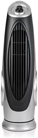 Ovente Portable Electric 30.4 Inch 90° Oscillating Tower Fan with 3 Speeds controlled by Manual Analog Knob with Low-Noise Technology Cool Air Breeze, Indoor, Bedroom, Home, Office, Silver TF87S