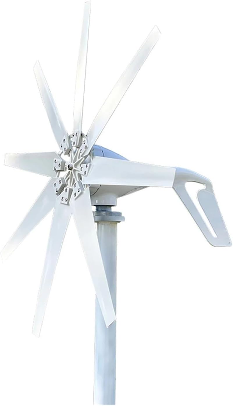 Wind Turbines, 1000W Wind Turbine Generator 12V 24V 48V Free Alternative Energy Windmills 8 Blades Home Use Low Wind Speed Starting Wind Turbines(12V_1000W)