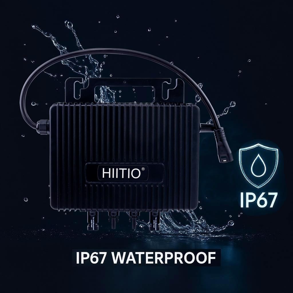 CSA Listed Nominal Output 800W Microinverter, IP67 Waterproof Solar Inverter, Home & Commercial Use, Smart Sub-1G Monitoring, 2-in-1 MPPT for 182/210mm Modules (Residential & Small Business)