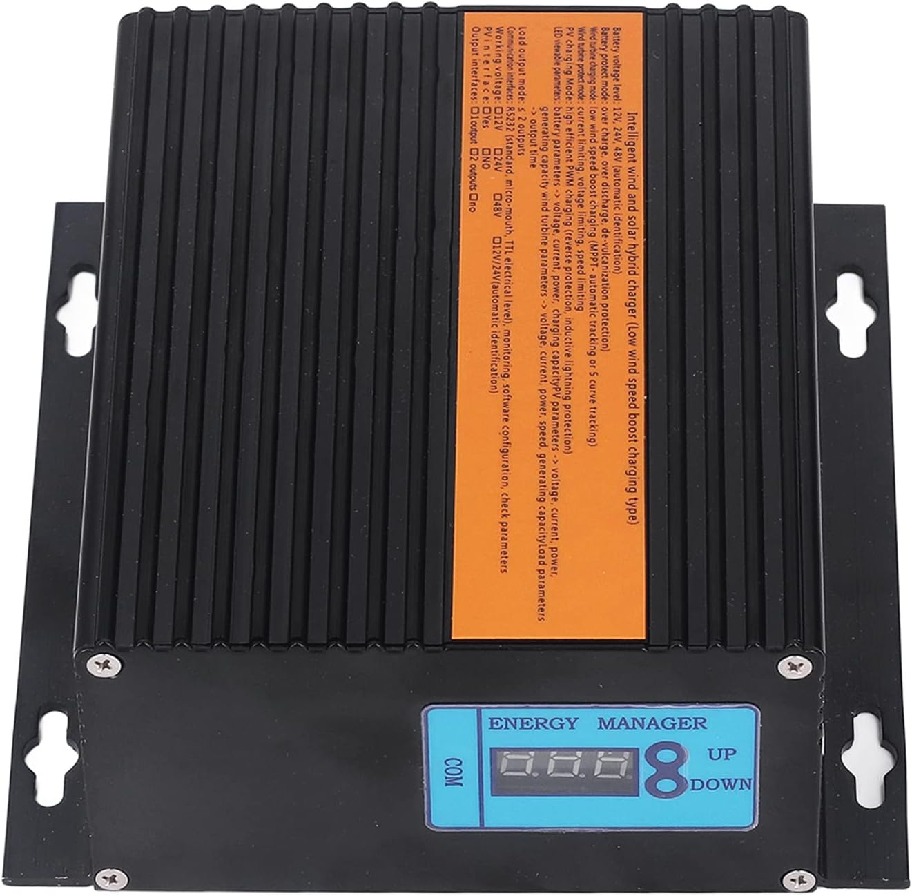 Wind Solar Hybrid Charge Controller 12V 100W PV Power, MPPT Boost Tracking - Waterproof Design, Multiple Output Modes, Ideal for Renewable Energy Systems (400W Wind Power)