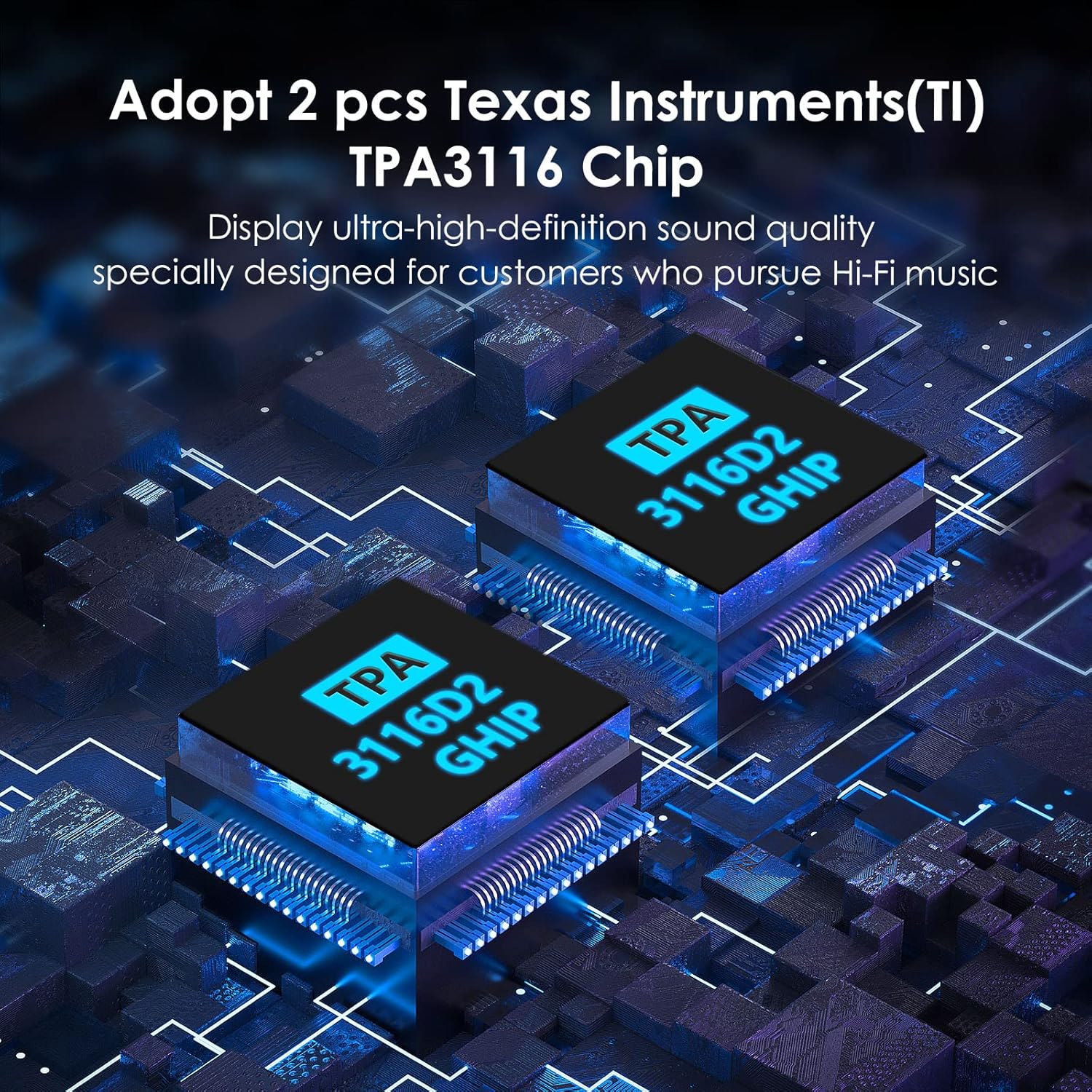 Fosi Audio BL20A 200W Bluetooth 5.0 Home Audio Stereo Amplifier Hi-Fi Mini Class D Integrated Amp with U-Disk/3.5MM AUX/RCA Input and Remote Control for Home Passive Theater Speaker with Power Supply