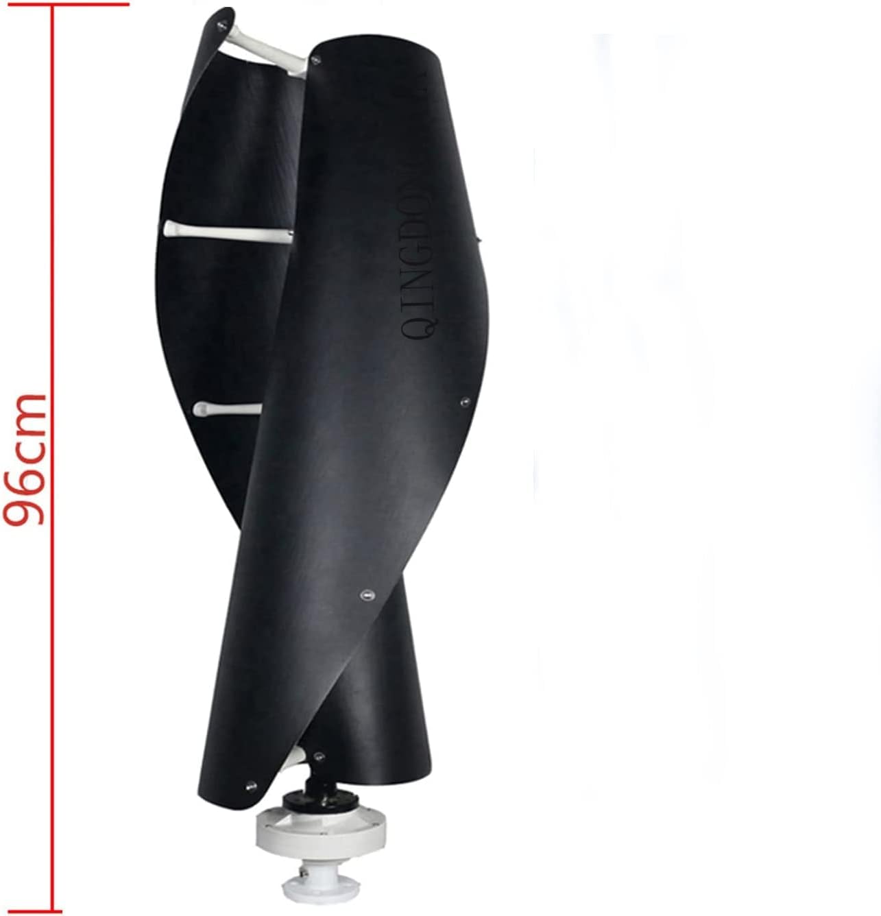 LiuSj JUnSt Spiral Wind Turbine, 8000W 12V 24V 48V Vertical Wind Turbine Household Small Wind Turbine with MPPT Controller 2 Blades for Home Yacht Farm(Black)