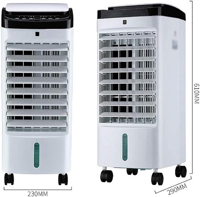 Portable Air Conditioner Fan Portable Air Cooler, Purifier Humidifier Misting Evaporative Small Air Conditioner Fan And Bladeless Noiseless Fan, For Office, Dorm, Room(Free Ice Tray)