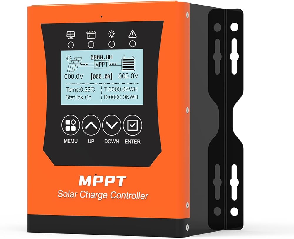 60a Mppt Solar Charge Controller 12V/24V/48v/60V/96V/120V,Solar Panel Controller for Lifepo4/Lithium/Gel/Rv Battery (Max Input 240V,60amp)