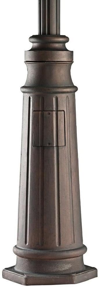 Kichler 9542BK Accessory Outdoor Post, Black Material (Not Painted)