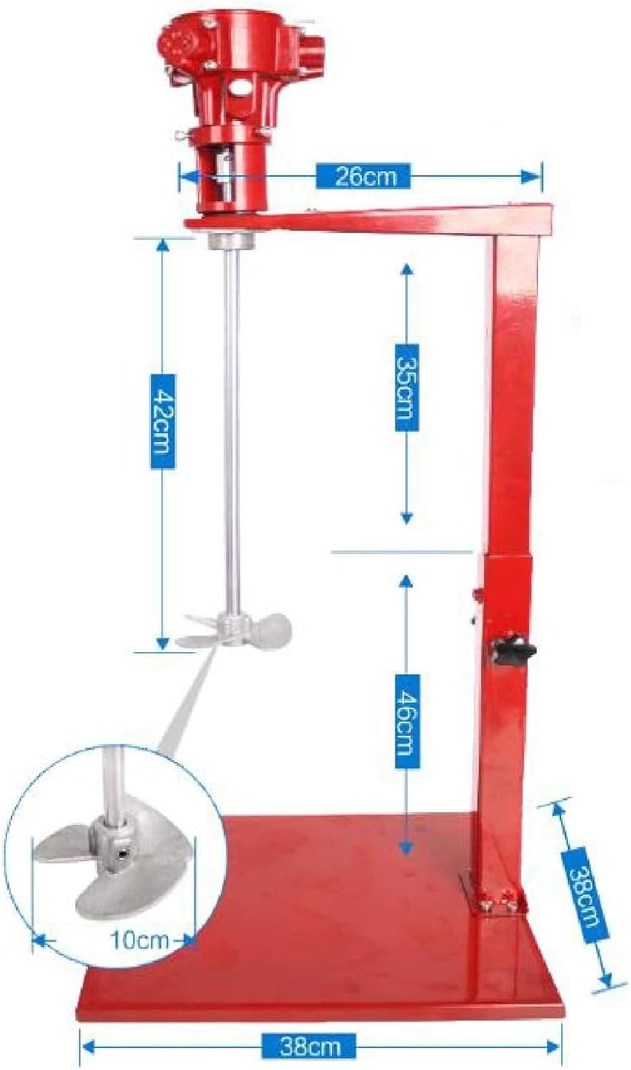 Pneumatic Paint Mixer Stirrer, Stainless Steel Automatic Lifting Stirring Machine Coating Agitator for Mixing Paint Dye Hydrosol