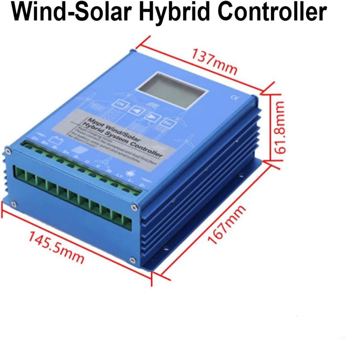 48V,MPPT Wind Turbine Generator Charge Controller,Multifunctional Wind Solar Controller, with LCD Display,for Wind Turbine, Solar Panel (9000W-48V)