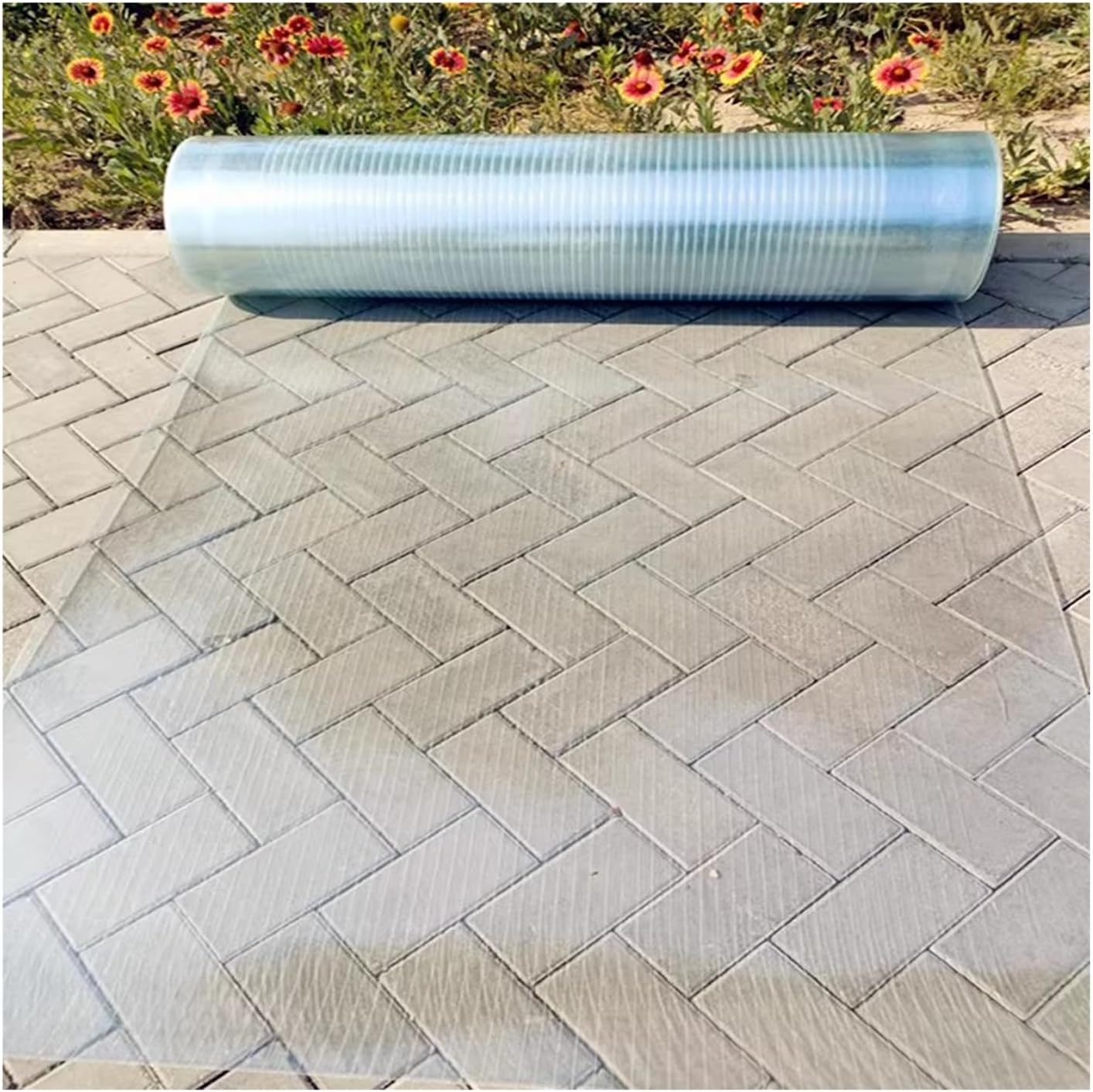 1.2mm Polycarbonate Roofing Sheet, Easy To Bend Cut UV Protection Rainproof Glass Fiber Panel, Outdoor Greenhouse Garden Canopy Roofing Cover, Waterproof Lighting Panels ( Size : 0.8x6M/31.50x236.28in