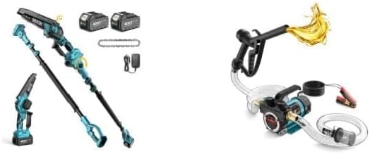 SEESII 2-in-1 Electric Pole Saws + SEESII Diesel Transfer Pump 12V