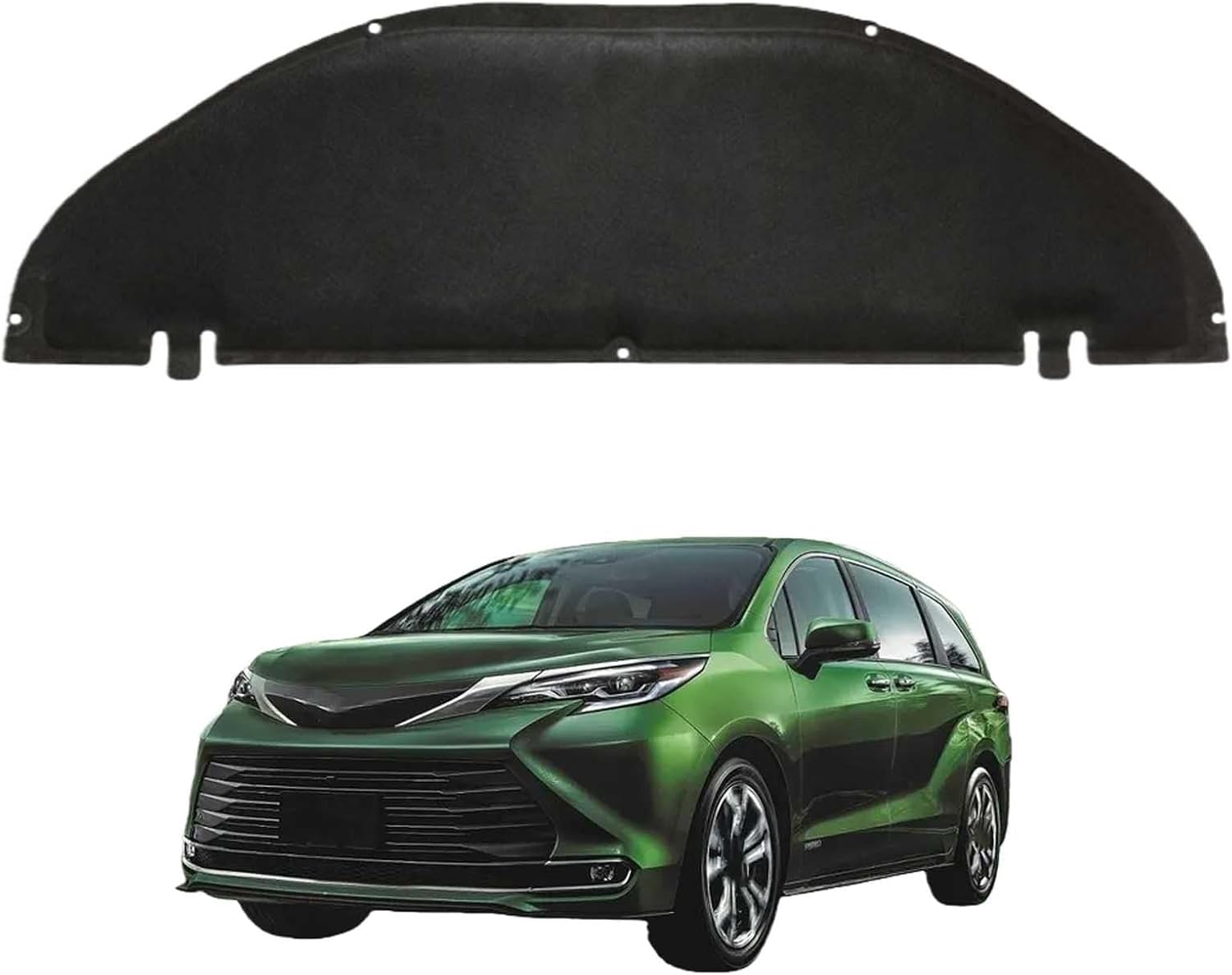 Car Front Hood Engine Sound Pad for Toyota Sienna Hybrid 2020-2022 OE:53341-08030, Heat Insulation Cotton Mat Cover Soundproof Car Accessories