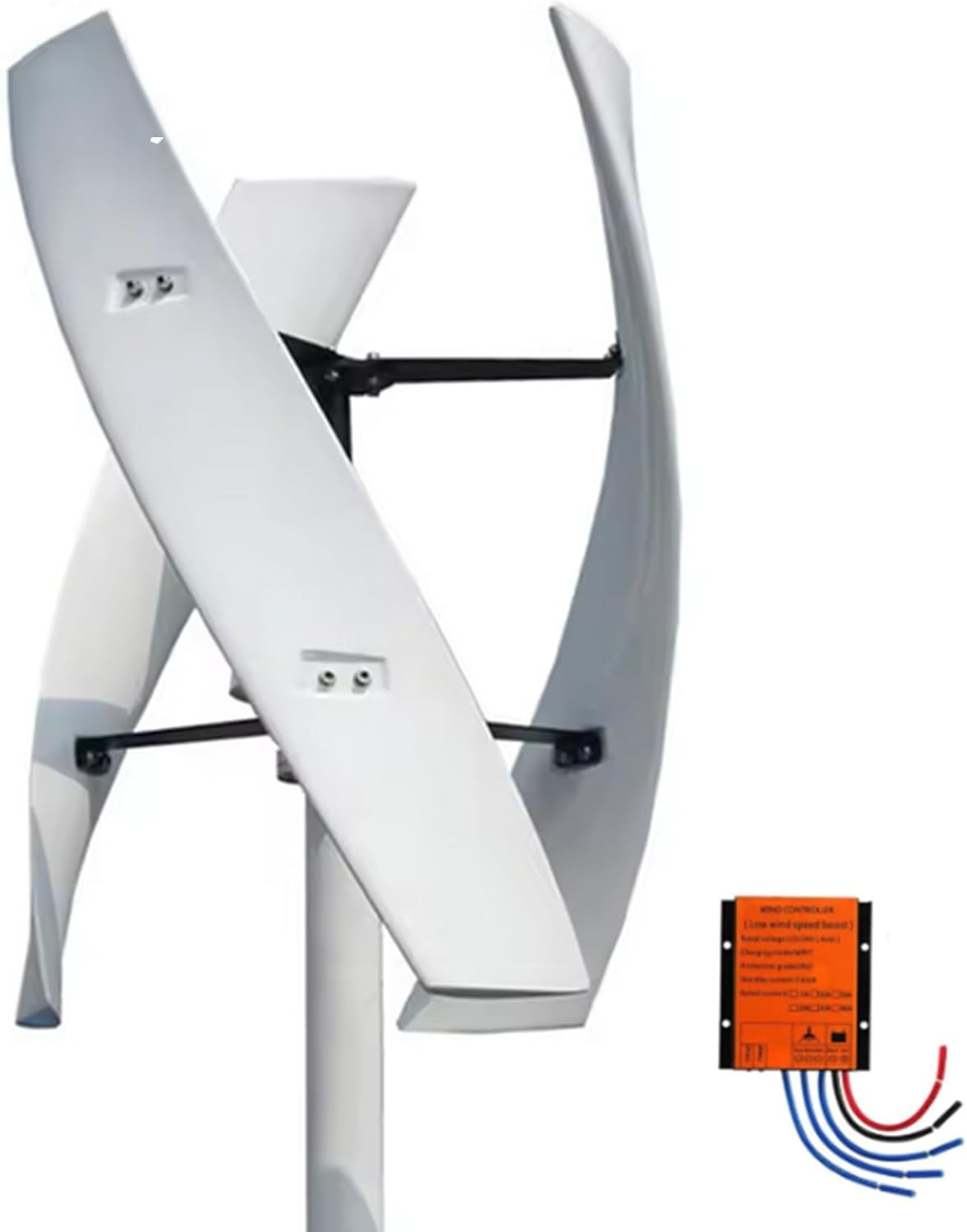 48V, 3-Blade Outdoor Windmill Power Kit, 100W-10000W Vertical Axis Wind Turbine Generator, 12V/24V/48V/220V, for Renewable Energy Power Supplementation