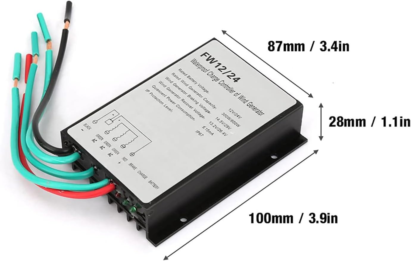 12000W Wind Generator Charge Controller, 24V 48V 96V Waterproof Wind Turbine Power Generator Charge Regulator