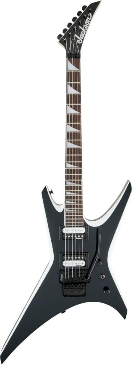 Jackson JS32 Warrior - Black with White Bevels