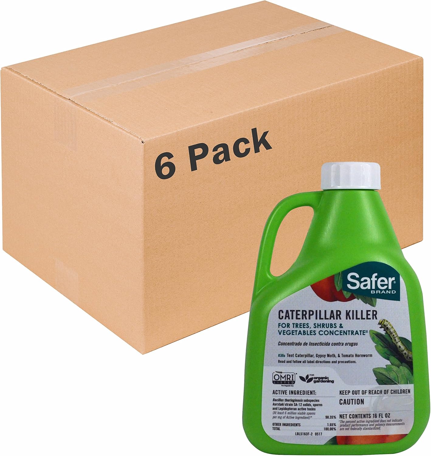 Safer Brand 16oz Caterpillar Killer Concentrate - 6 pack 5163-6