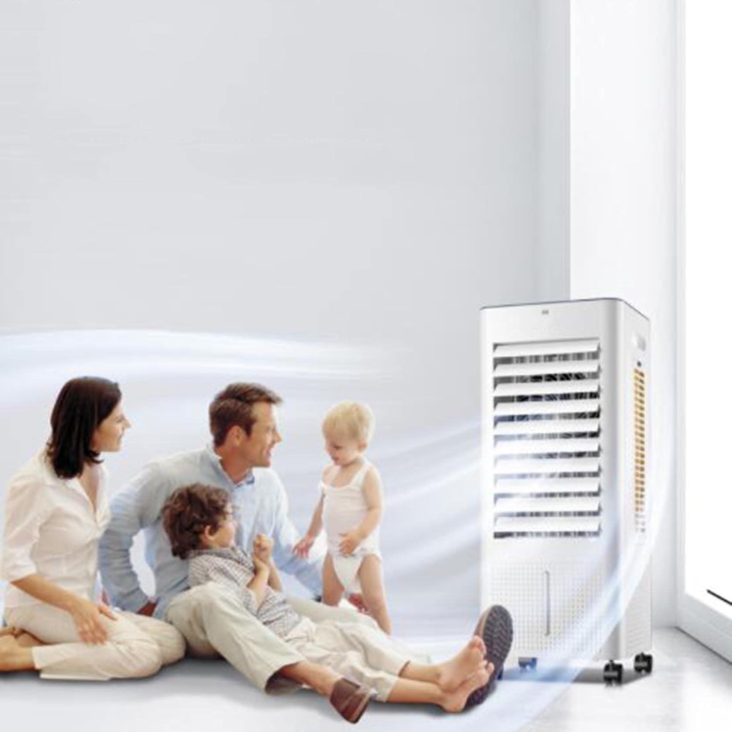 10L Air Cooler Portable Conditioner Unit for Home – Air Purifying Cooling Tower with 3 Fan Speeds,3 Operational Modes & Oscillation Feature ​80W Powe-Machine A