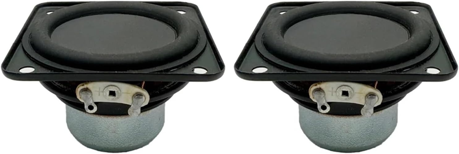 2 pcs/lot 2 Inch Speaker 4 Ohm 10W Full Range 51 MM Square Internal Magnetism DIY