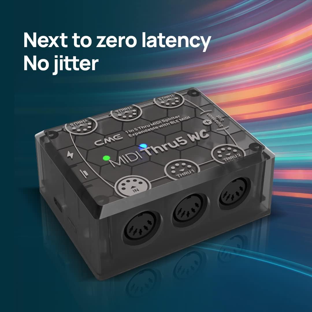 CME MIDI Thru5 WC + 4-Pack 3FT TRS 3.5 Type A MIDI Cables