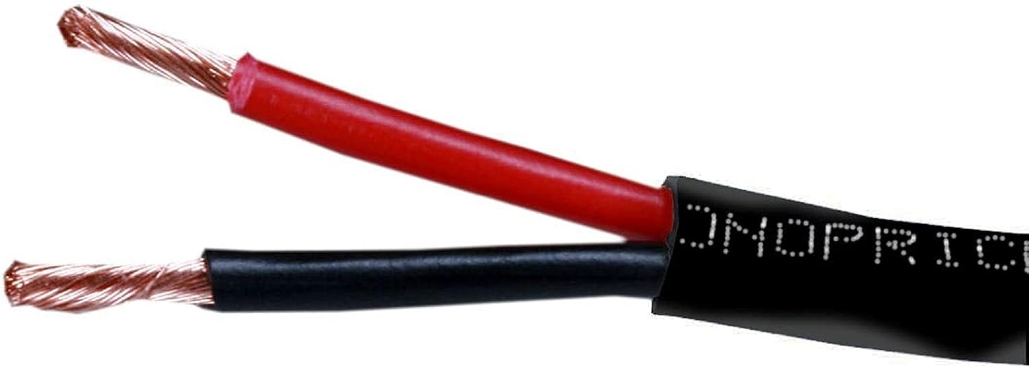 Monoprice Speaker Wire, CL2 Rated, 4-Conductor, 16AWG, 1000ft, Black