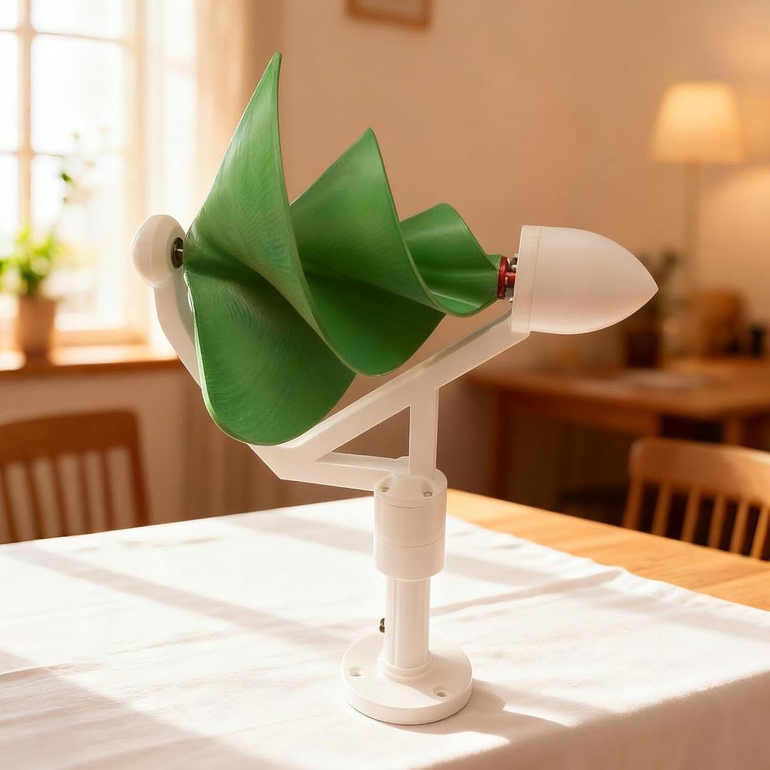 Spiral Wind Turbine Generator High Efficiency Spare Parts Professional Replaces Spiral Wind Generator Model for RV Home Farm, Green