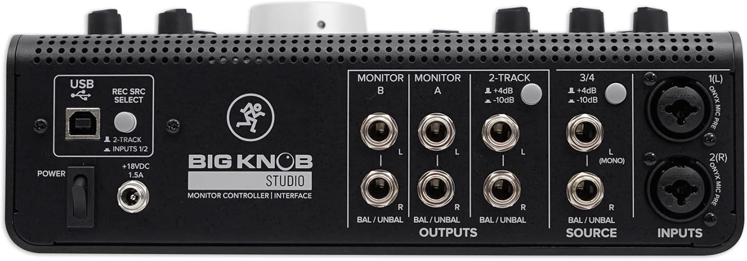 Mackie Big Knob Studio + Plus Monitor Controller Interface +Microphone+Mic Stand