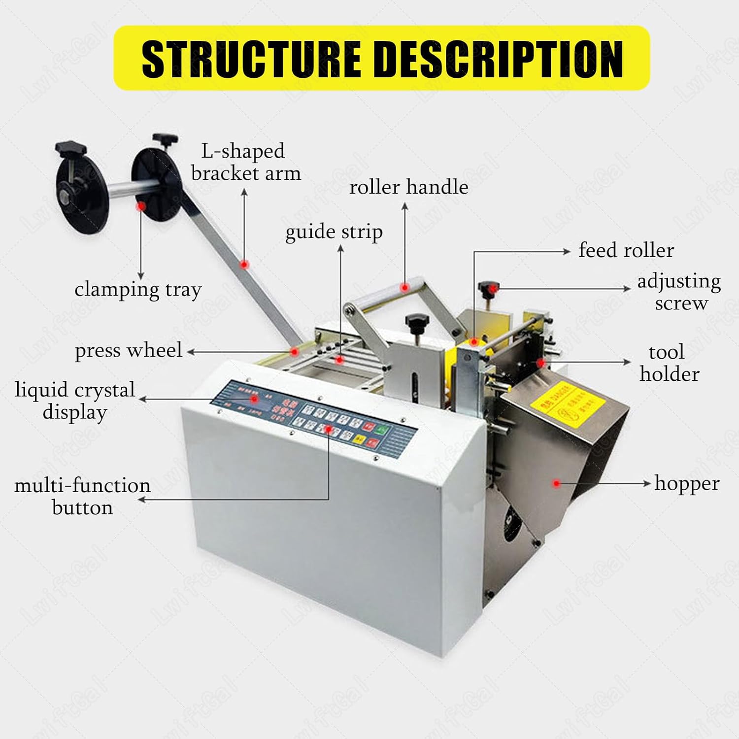 Automatic Heat Shrink Tube Cutting Machine, Microcomputer Controlled Cable Tube Die Cutting Machine, PVC Tape Cold Cutting Wire