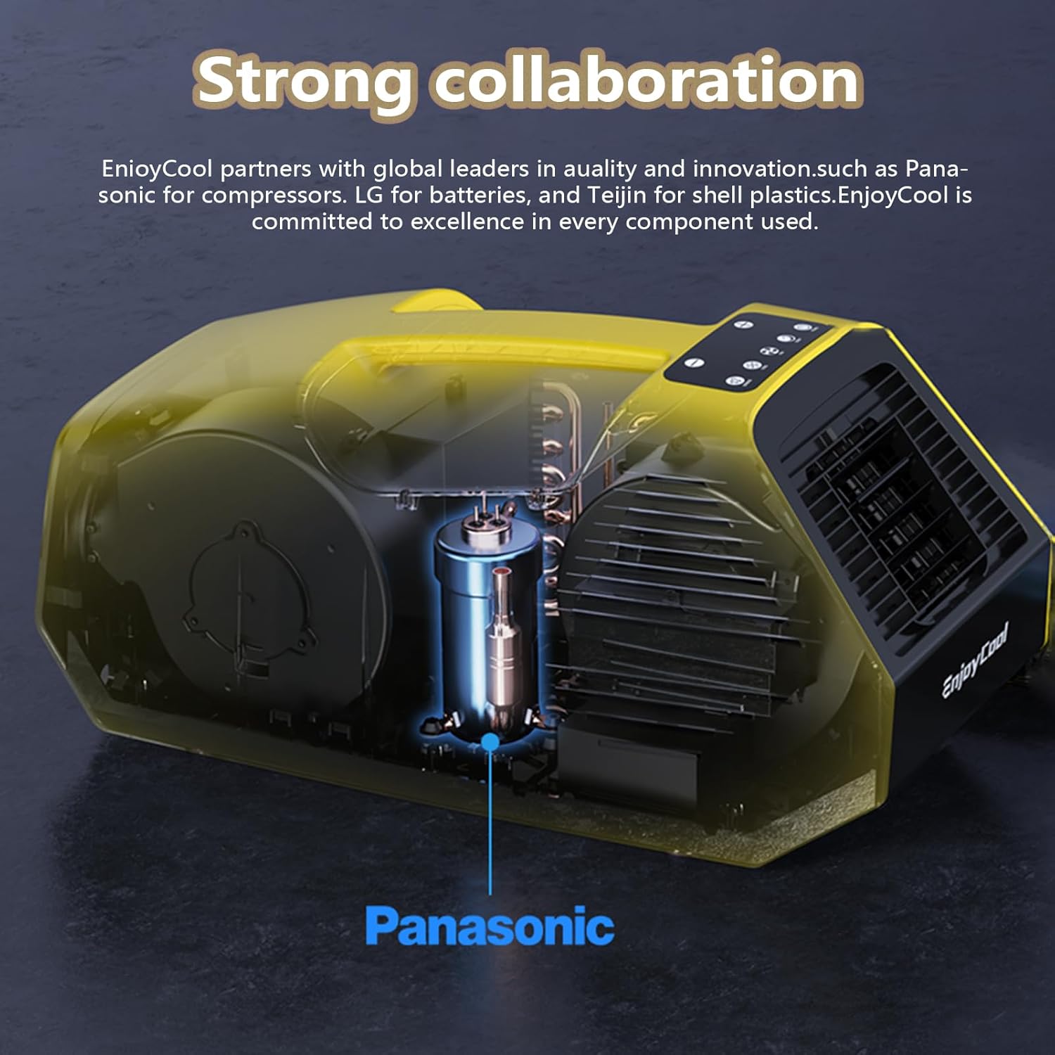 Portable Air Portable Air Conditioner for Pet Conditioner for Camping 2380 BTU Outdoor Air Conditioner Low Noise (44DB) and Low Power Consumption (220W) tent air conditioner for camping