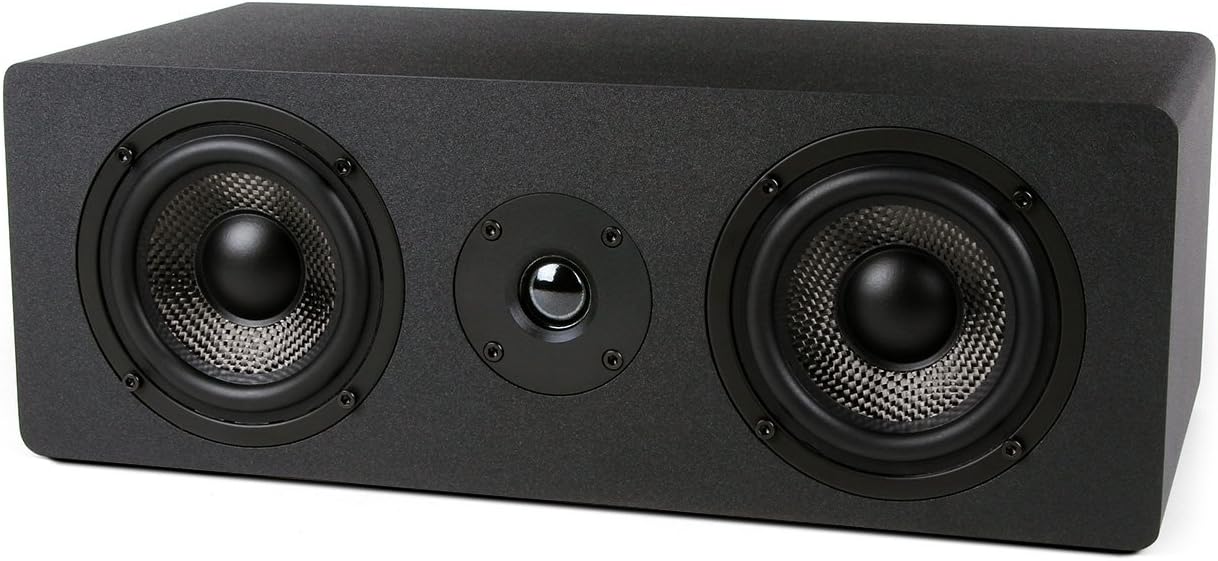 Micca MB42X-C Advanced Center Channel Speaker for Home Theater, Surround Sound, Passive, 2-Way (Black, Each)