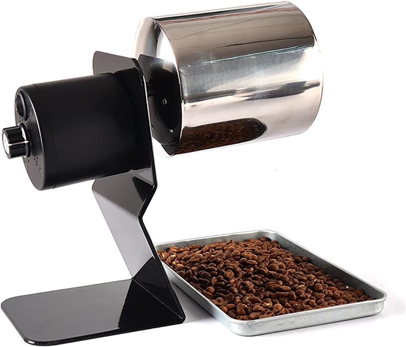 Electric Coffee Bean Roaster Machine,Electric Household Stainless Steel Drum Type Rotation Coffee Bean Roaster Roller for Baking Coffee