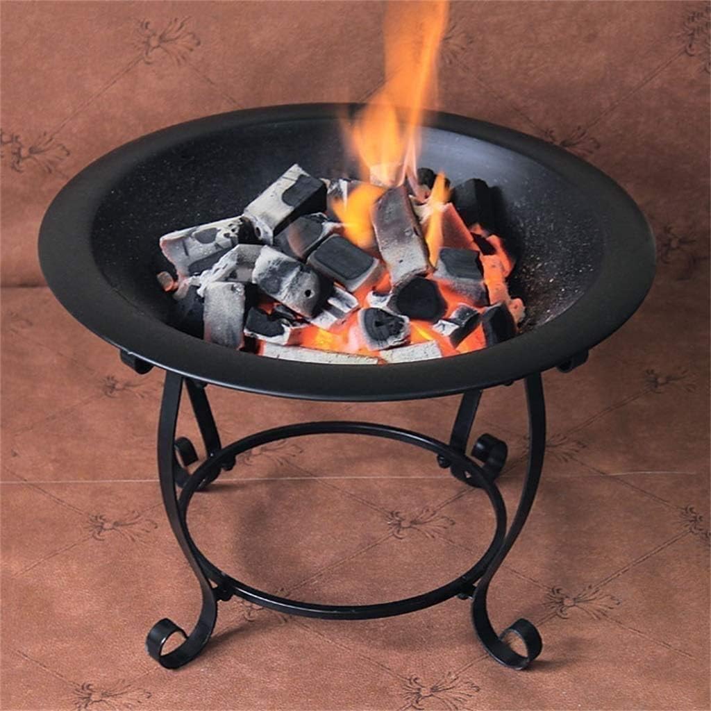 ItzZa Fire Pits Outdoor Wood Burning Firepit Fire Pit Garden Outdoor Patio Rustic Heavy Free Standing Round Bowl