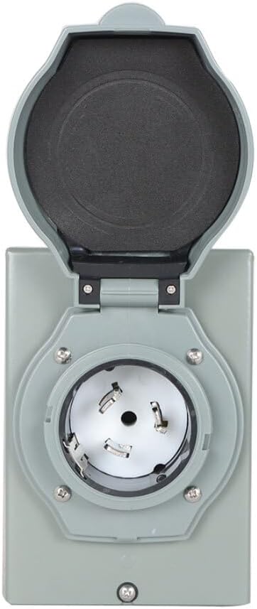 50 A Generator Power Inlet Box NEMA SS2-50P 3 Prong Power Inlet Box 120/250V