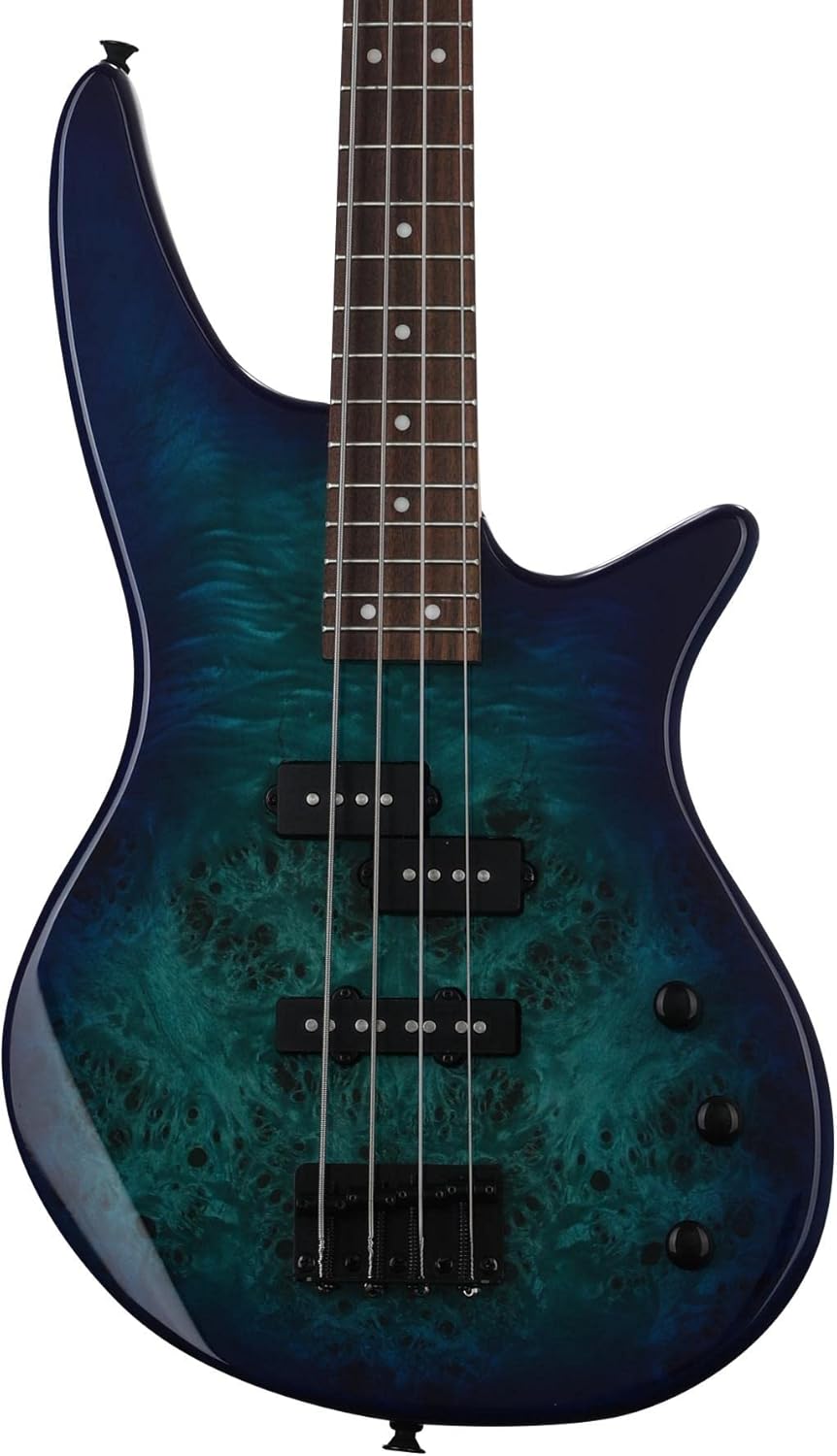 Jackson JS Series Spectra Bass JS2P, Blue Burst, Laurel Fingerboard