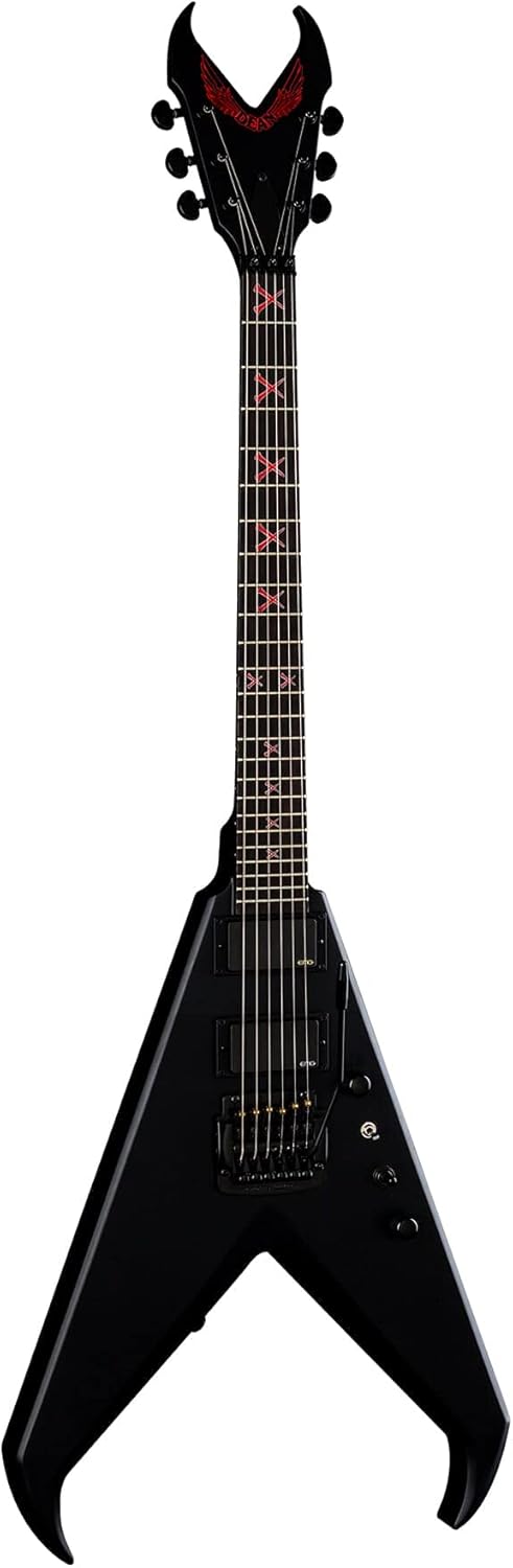 Dean Kerry King V Black Satin Electric Guitar with Case Black Satin