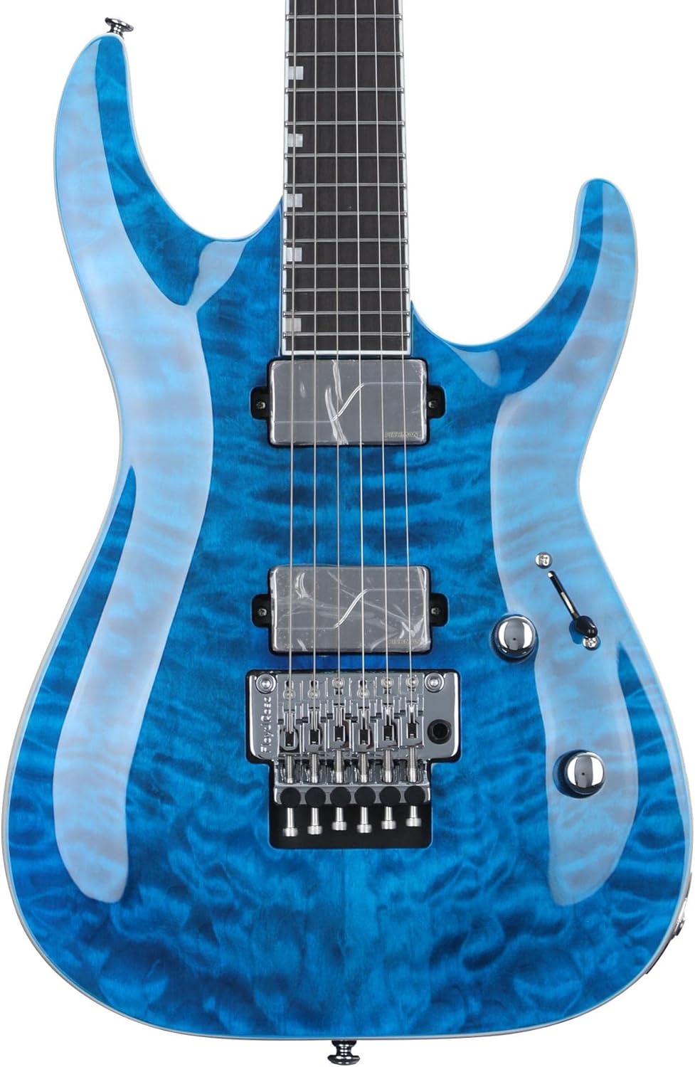 ESP LTD MH-1000 QM Electric Guitar - Black Ocean