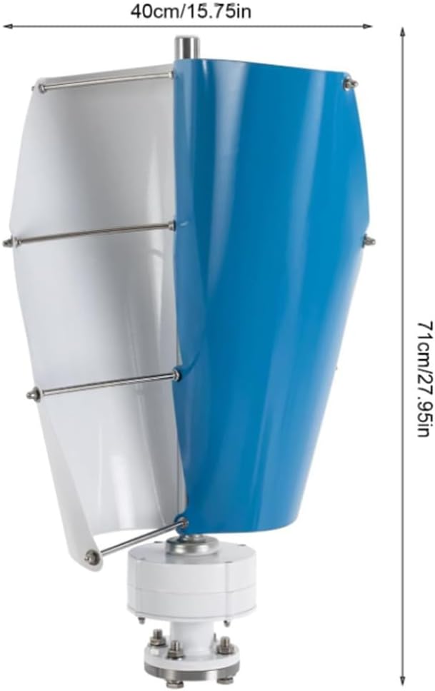 5000W Vertical Axis Wind Turbine Generator, 12V-220V Free Energy Wind Power Windmill Camping with MPPT Charger Controller 220V