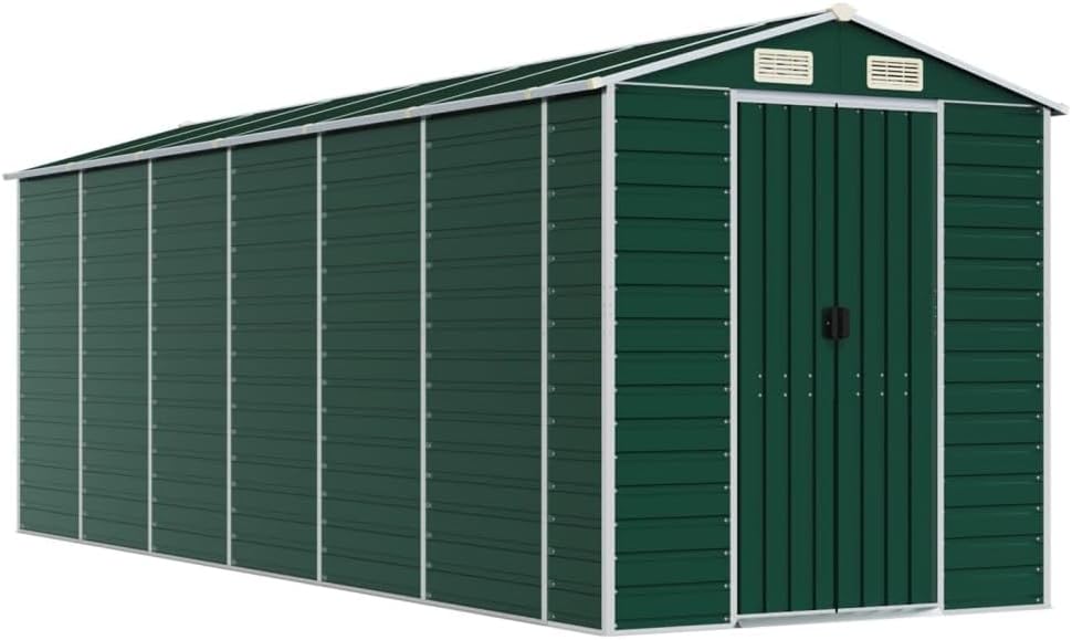 vidaXL Green Garden Shed 75.2
