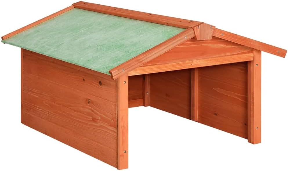 Robot Mower Garage, Solid Wood Weatherproof Outdoor Storage Shed for Robotic Lawn Mowers, Lawn Mower Storage, 28.3