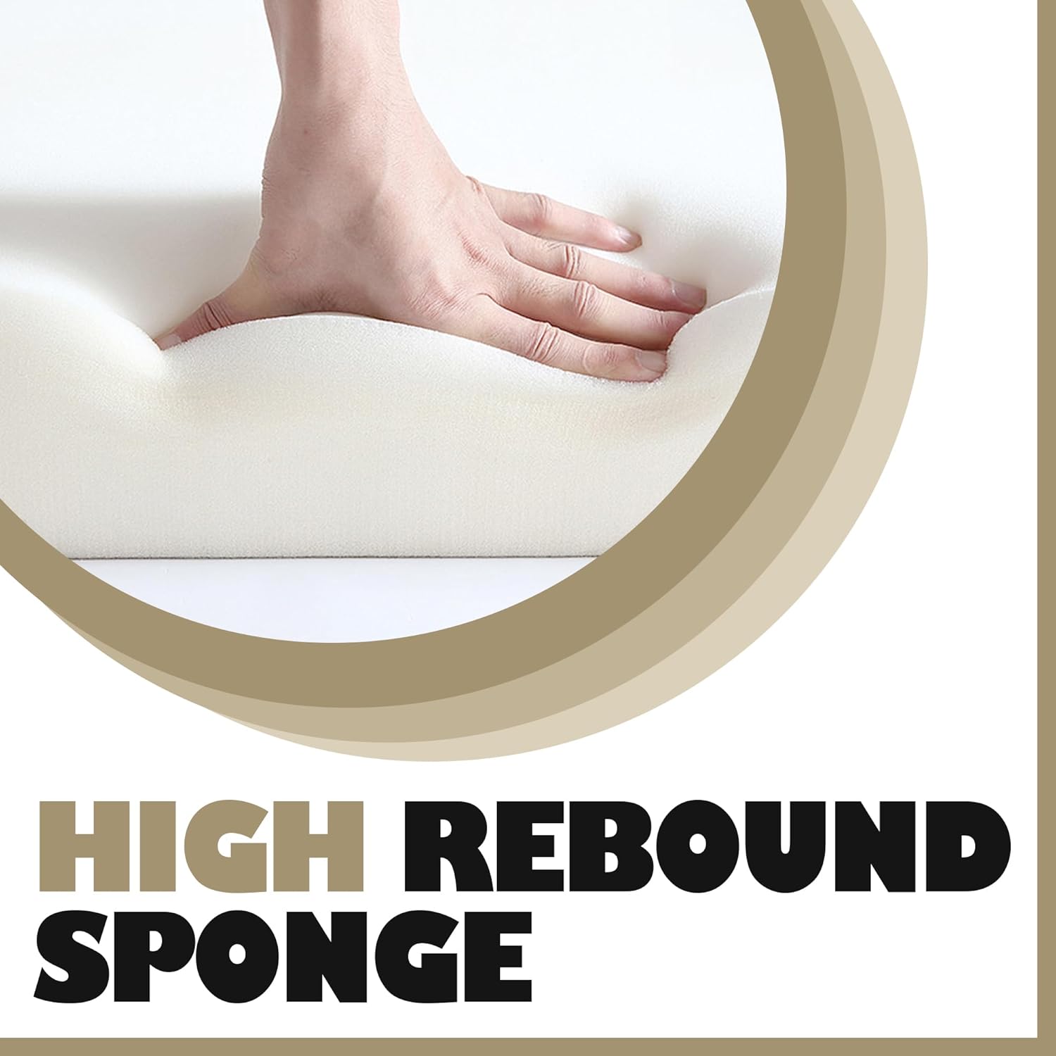 4 Pieces Wicker Patio Furniture Set,PE Rattan Outdoor Conversation Sofa Set with 42inch Fire Pit Table, Non-Slip Cushions and Swivel Chair(Beige)