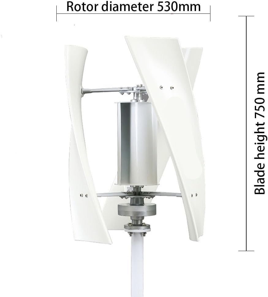 10000W Vertical Axis Wind Turbine,AC 12V 24V 48V 220V Wind Power Generator Kit, for Marine, RV, Home, Windmill Generator Suit for Hybrid Solar Wind System